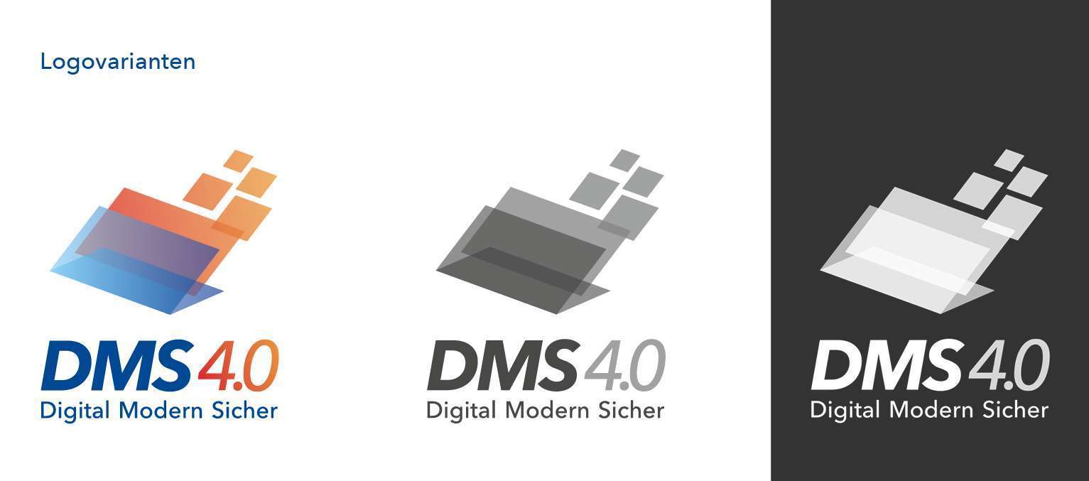 Logodesign: Digitaler Wandel für das Land Hessen 4 DBF DMS4.0 DigitalerWandel Logodesign Hessen Varianten neu