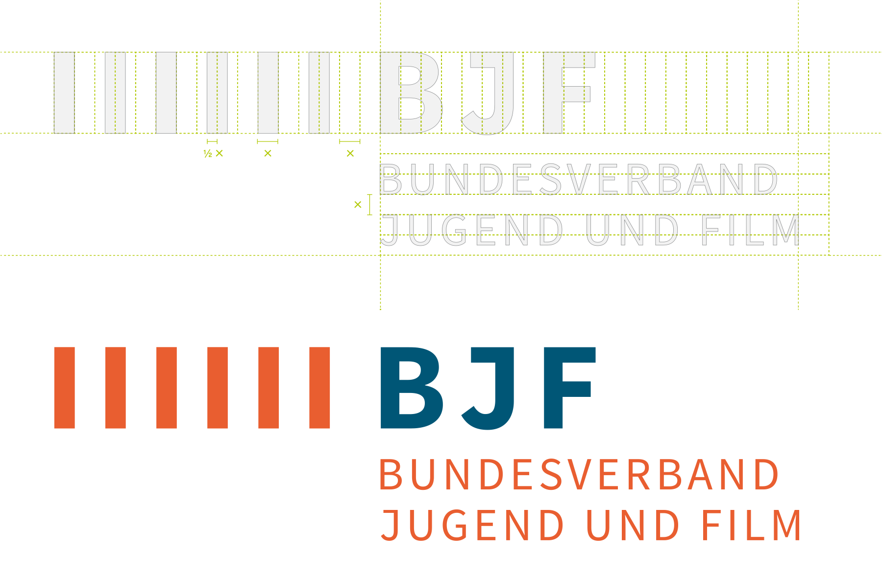 Corporate Design, Implementierung – BJF Bundesverband Jugend und Film 3 BJF LOGO – Dachmarke