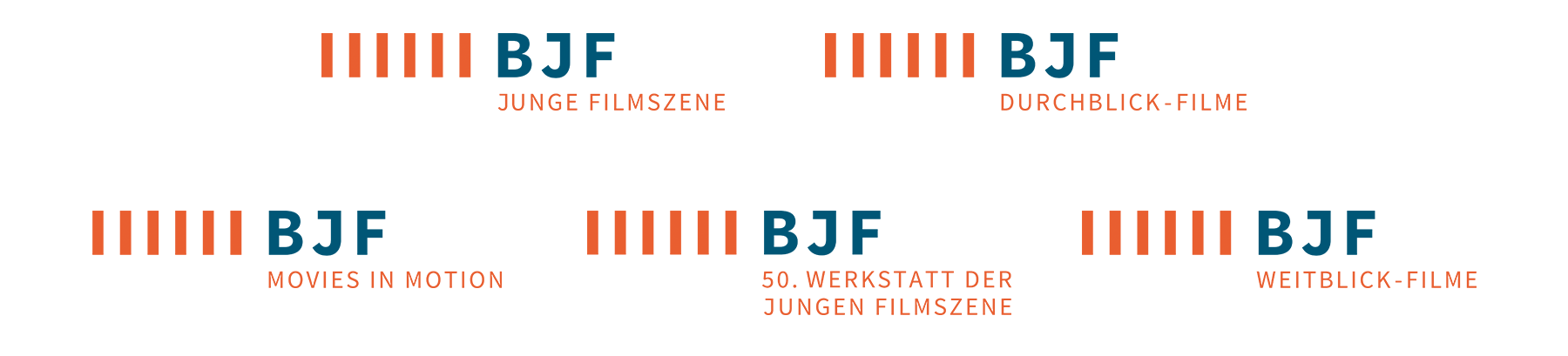 Corporate Design, Implementierung – BJF Bundesverband Jugend und Film 4 BJF LOGO – submarken