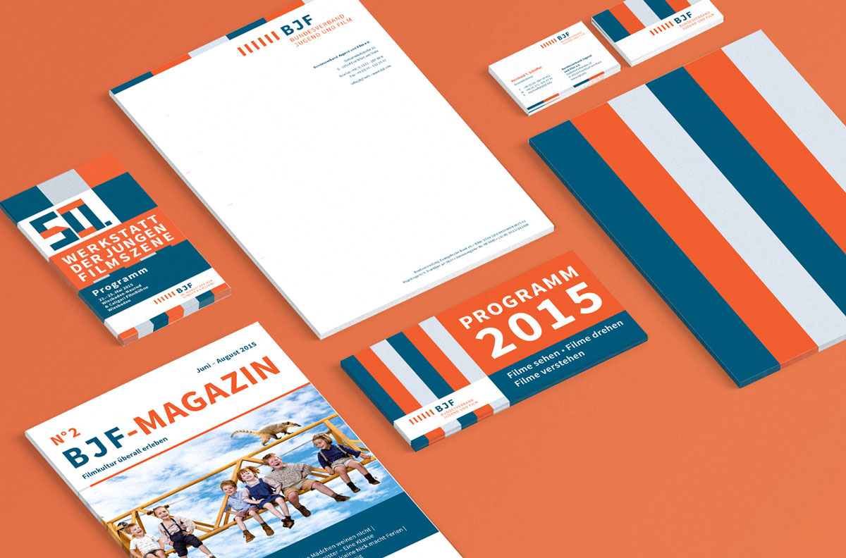 Corporate Design, Implementierung – BJF Bundesverband Jugend und Film 1 Corporate-Design-Print-Erscheinungsbild-BJF-Bundesverband-Designbuero-Frankfurt