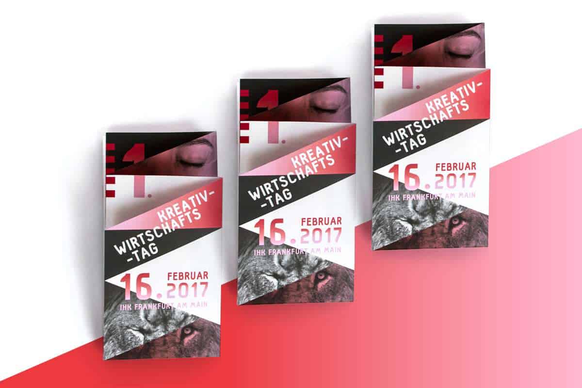 51 Veranstaltungs­design Kreativwirtschaftstag Hessen Programmheft Designbuero Frankfurt