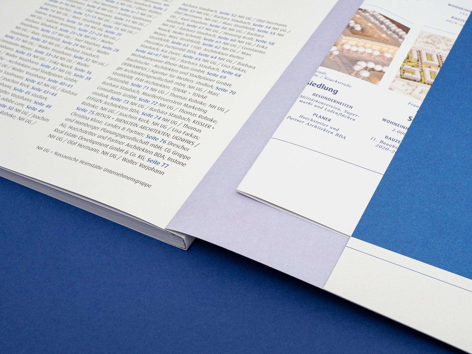 Wohnungsbau für alle – Unternehmensgruppe Nassauische Heimstätte I Wohnstadt 3 nh broschuere neubau wohnungsbau poster detail