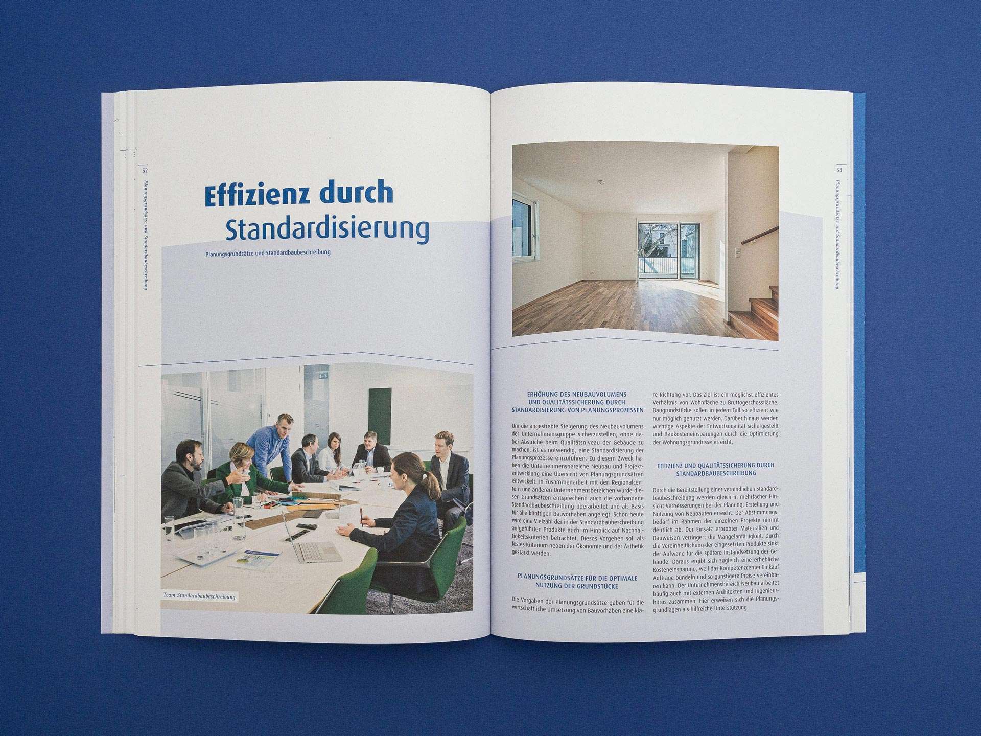 Wohnungsbau für alle – Unternehmensgruppe Nassauische Heimstätte I Wohnstadt 15 nh broschuere neubau wohnungsbau doppelseite 52 53