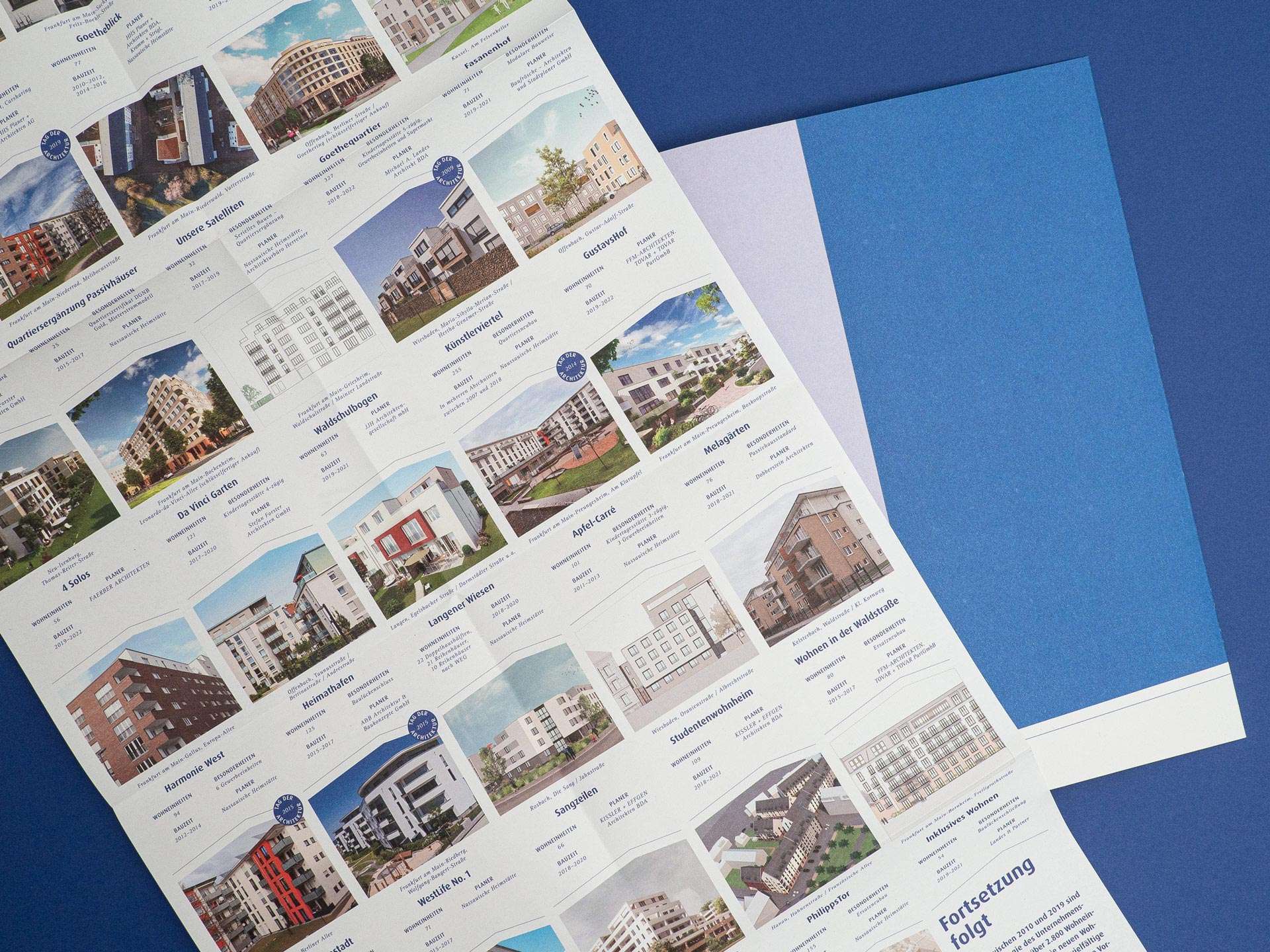 Wohnungsbau für alle – Unternehmensgruppe Nassauische Heimstätte I Wohnstadt 4 nh broschuere neubau wohnungsbau poster