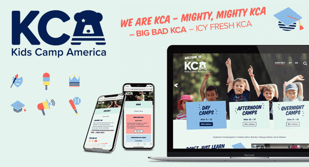 kca corporate design Marke branding Website