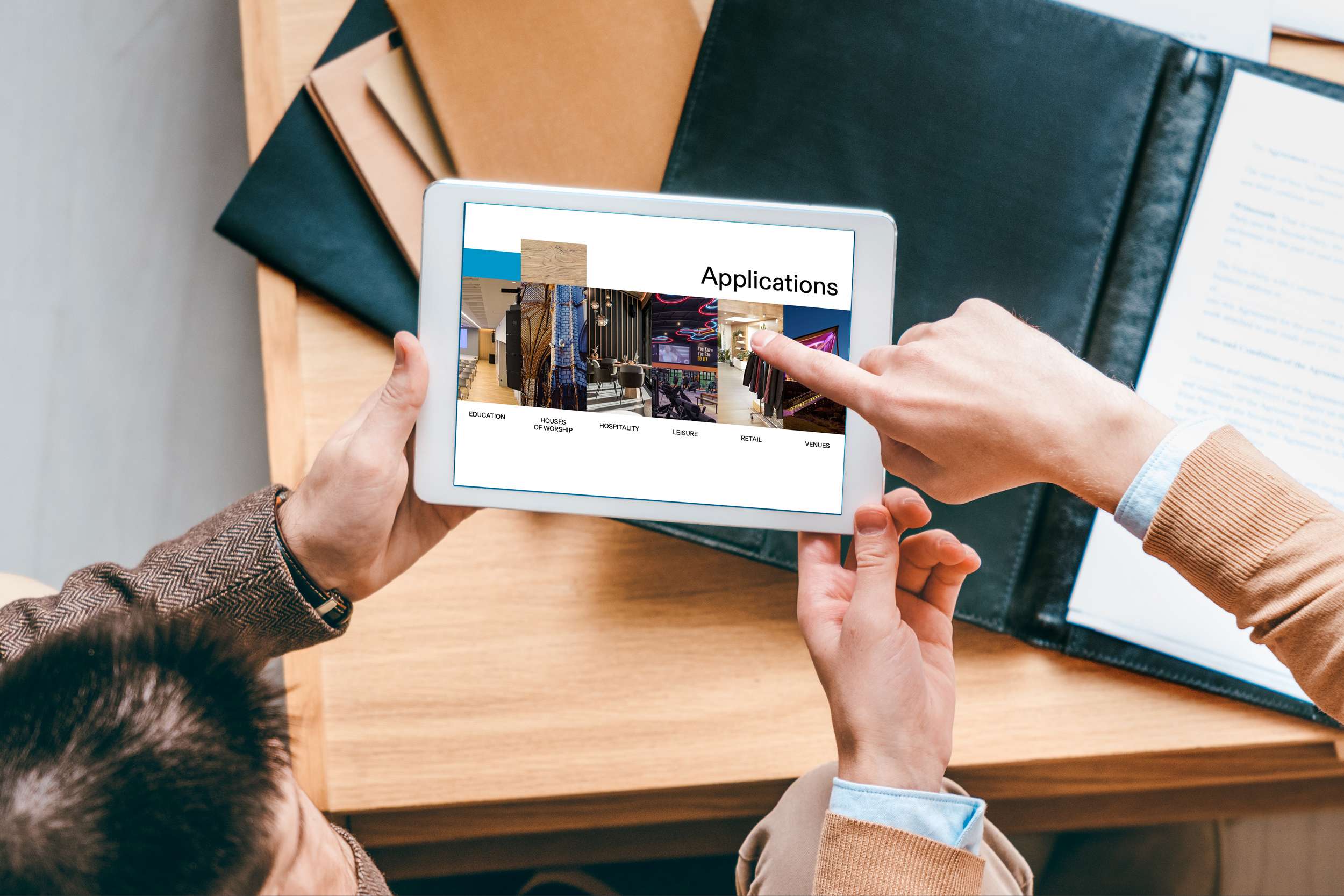 dbf adam hall integrated systems sales folder tablet