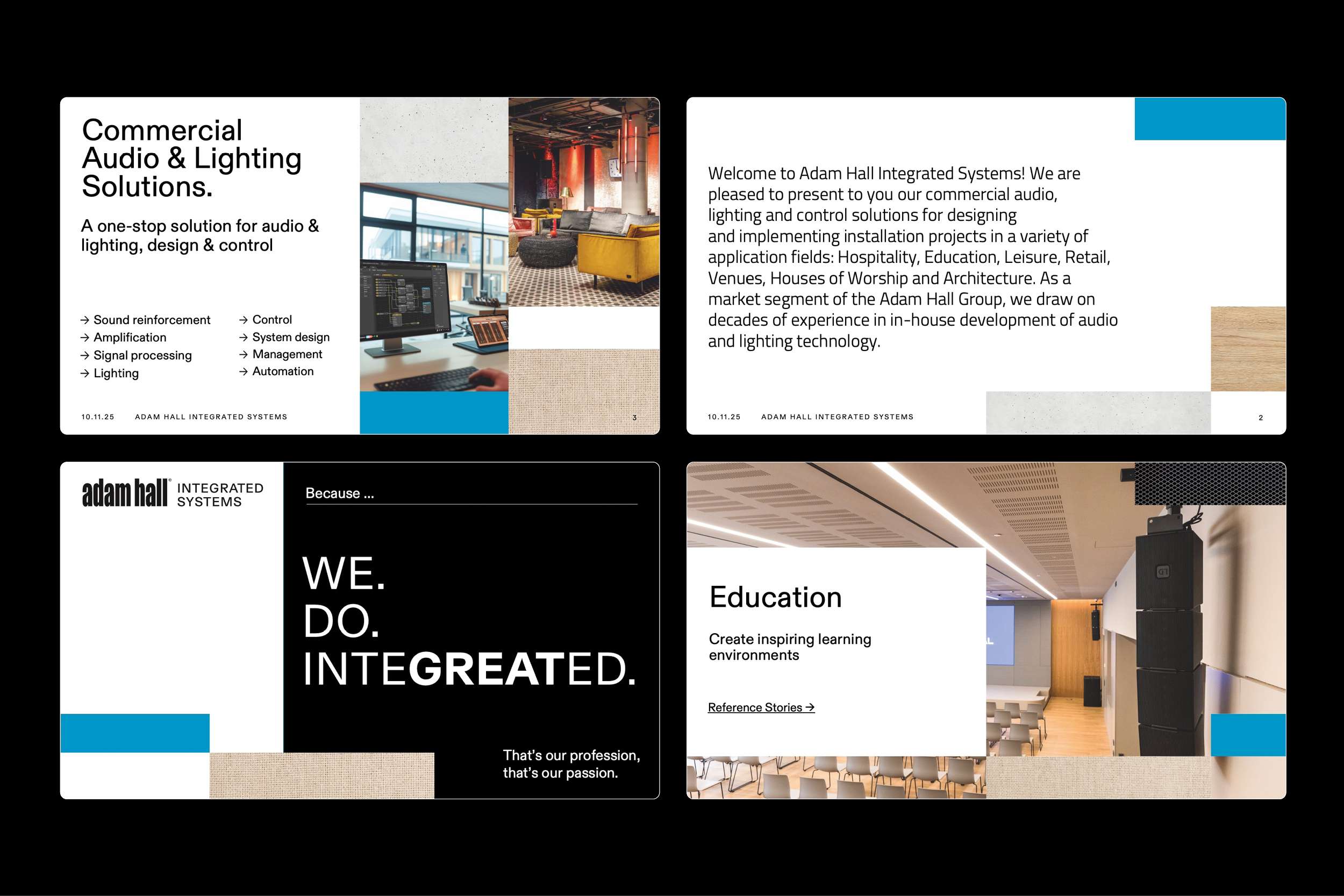 dbf adam hall integrated systems sales folder