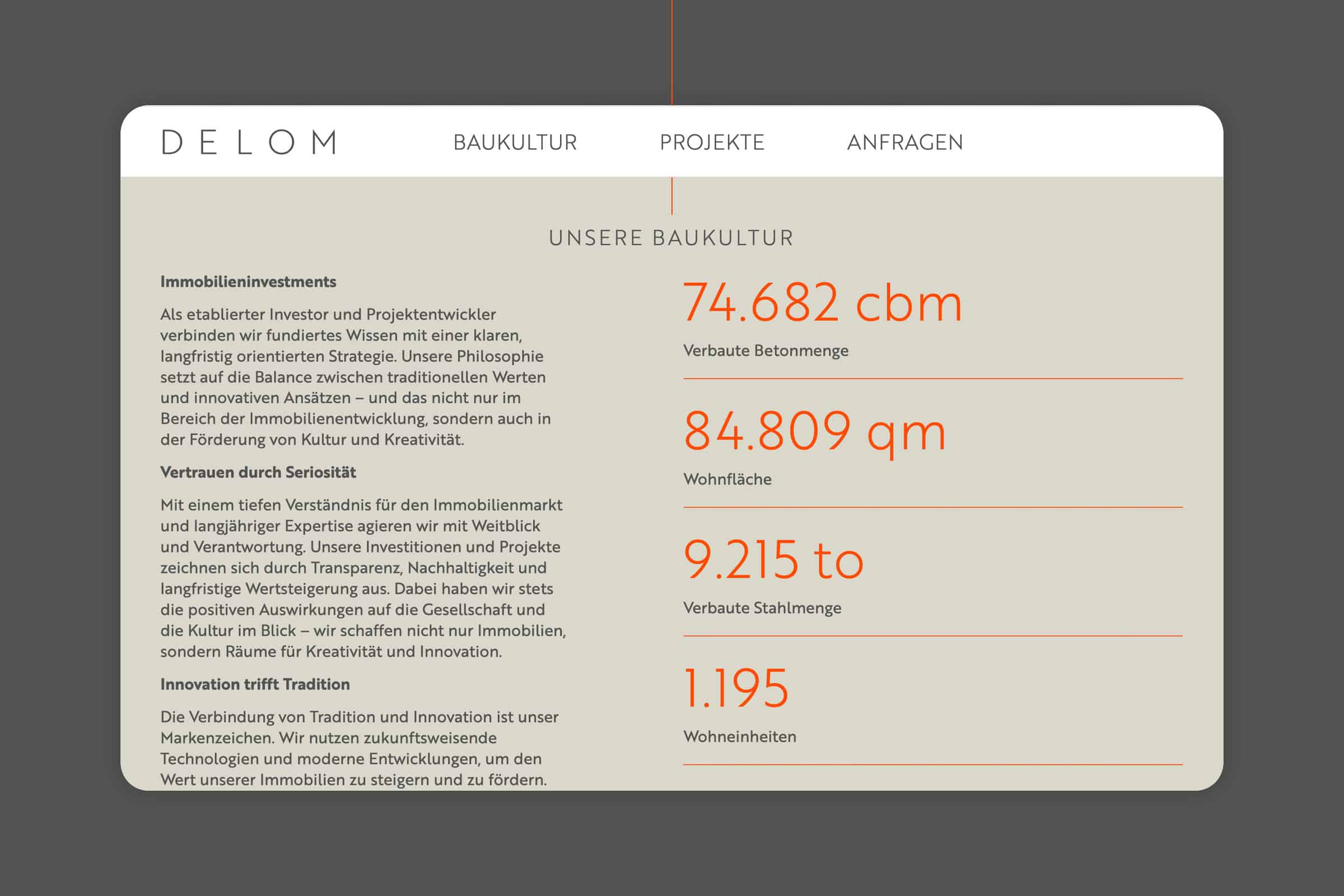 dbf case delom webdesign corporate design fakten