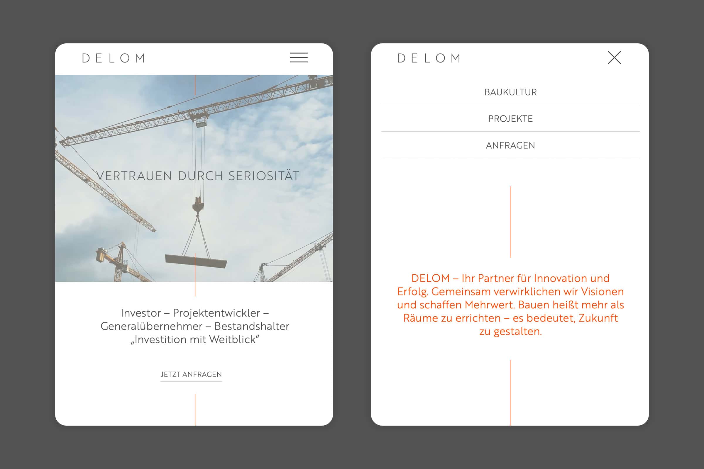 dbf case delom webdesign corporate design tablet